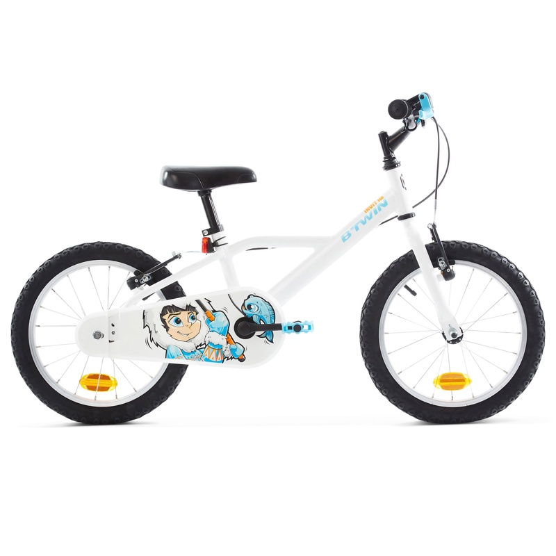I8dxz05Zi1 BTWIN 100 Inut 16" Blanca Bicicleta Infantil - Imagen 1